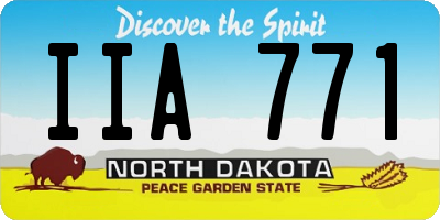 ND license plate IIA771