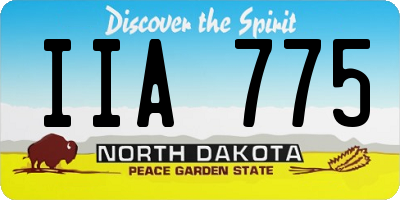 ND license plate IIA775