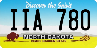 ND license plate IIA780