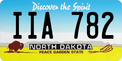 ND license plate IIA782