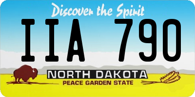ND license plate IIA790