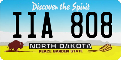 ND license plate IIA808