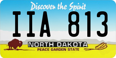ND license plate IIA813