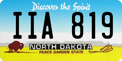 ND license plate IIA819