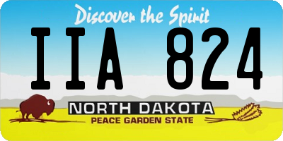ND license plate IIA824