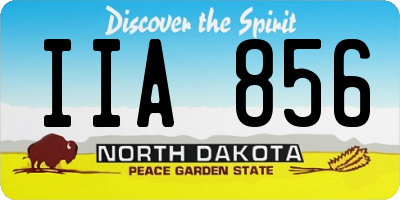 ND license plate IIA856
