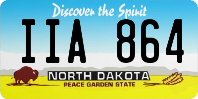 ND license plate IIA864