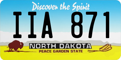 ND license plate IIA871