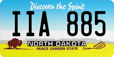 ND license plate IIA885