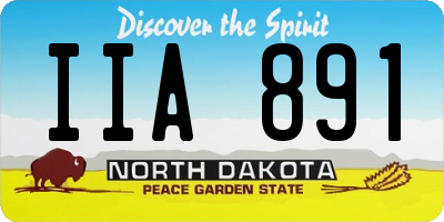 ND license plate IIA891