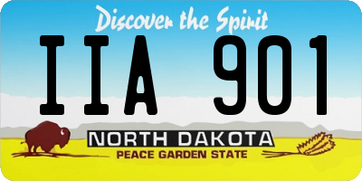 ND license plate IIA901