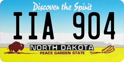 ND license plate IIA904