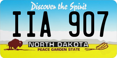 ND license plate IIA907
