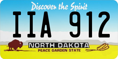 ND license plate IIA912