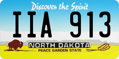ND license plate IIA913