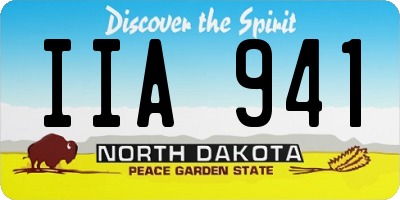 ND license plate IIA941