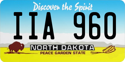 ND license plate IIA960