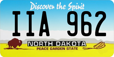 ND license plate IIA962