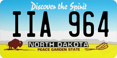 ND license plate IIA964