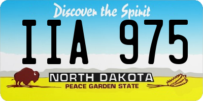 ND license plate IIA975