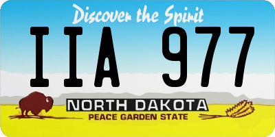 ND license plate IIA977