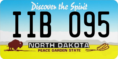 ND license plate IIB095