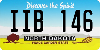 ND license plate IIB146