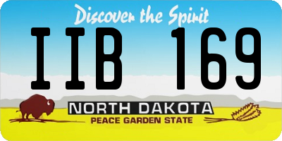 ND license plate IIB169