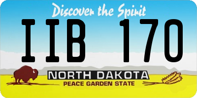 ND license plate IIB170