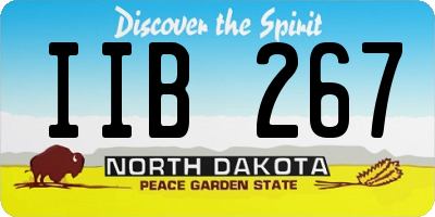 ND license plate IIB267