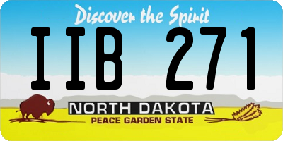ND license plate IIB271
