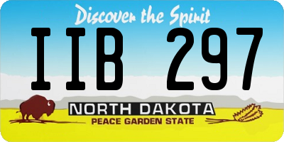 ND license plate IIB297