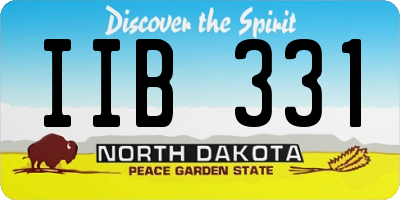 ND license plate IIB331