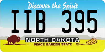 ND license plate IIB395