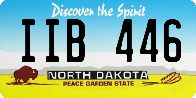ND license plate IIB446