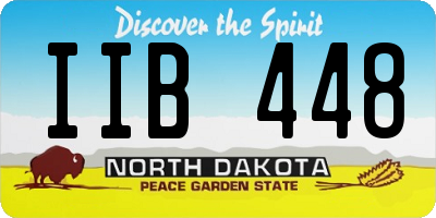 ND license plate IIB448