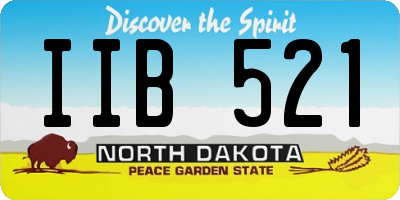 ND license plate IIB521