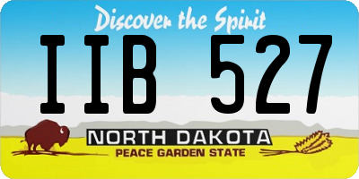 ND license plate IIB527