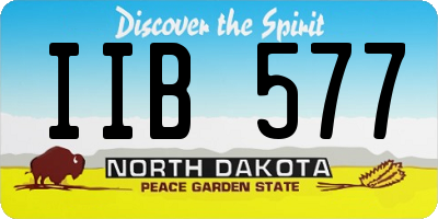 ND license plate IIB577