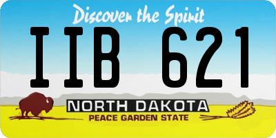 ND license plate IIB621