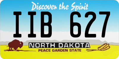ND license plate IIB627