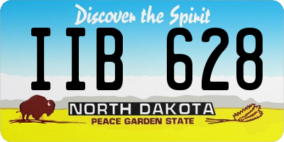 ND license plate IIB628
