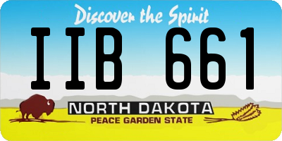 ND license plate IIB661