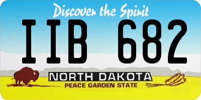 ND license plate IIB682