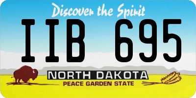 ND license plate IIB695