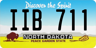ND license plate IIB711