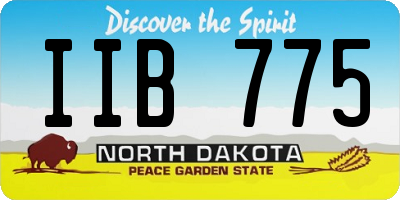 ND license plate IIB775