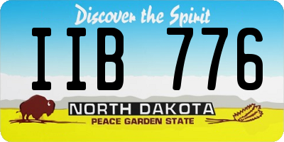 ND license plate IIB776