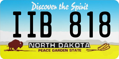 ND license plate IIB818
