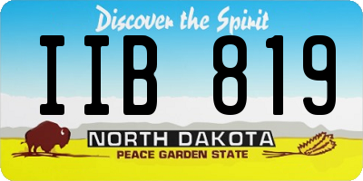 ND license plate IIB819